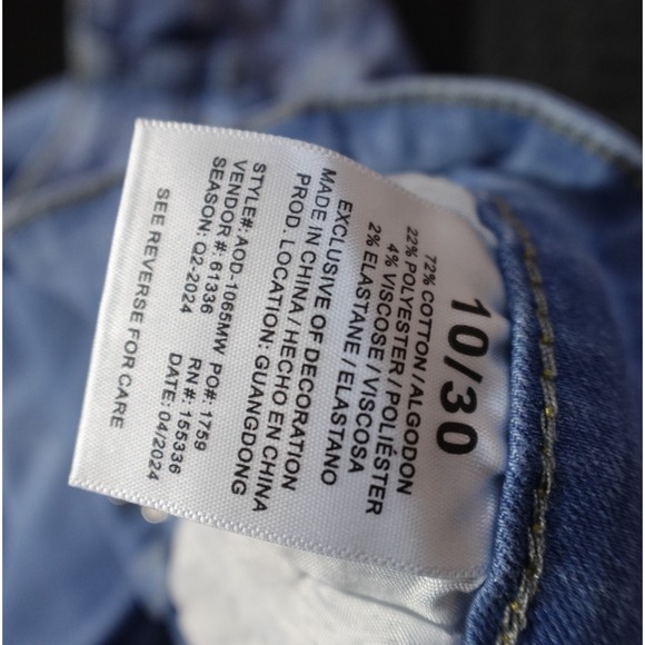 Angels of Difference Womens Studded Wide Leg Jeans Light Wash Blue Size 10/30 - Picture 8 of 9